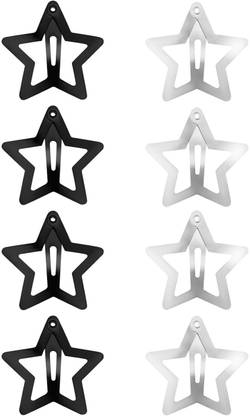 ayushicreationa pack of 10 Non-Slip Metal Clips and Barrettes, Y2K Style Tic Tac Clip