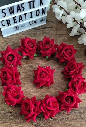 Rubela Rose Flower Clip For Styling Handmade Clips Fashion Accessories Hairpin 12 pc Hair Pin