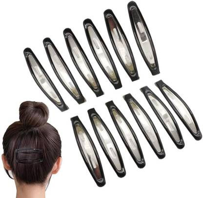 Nyamah sales 12pcs metal black hair tic tac clips Tic Tac Clip