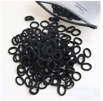 THE MAXIM Cotton Mini Hair Elastic Rubber Bands for Pony Stretchable Rubber Band