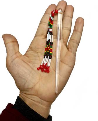 TAE Hair-Sticks-Crystal White/Multi Hair Pin