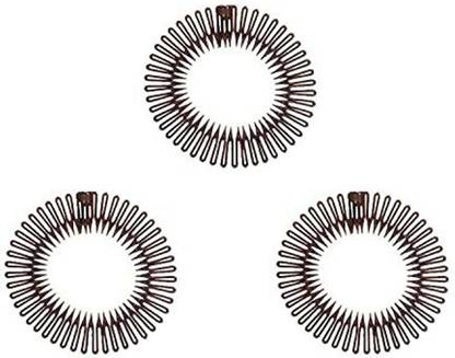 TUISER comb Headband full circle stretch comb 3pcs tooth flexible plastic comb Head Band