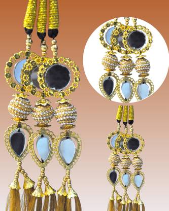Sunduseva Designer Mirror Work Parandi for Braid | Ethnic Party/Marriage Hair Accessory Braid Extension