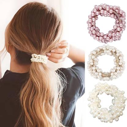 INHEAVEN Hair Accessories, Cute Elastic Ponytail Holders, Sparkly Bling Hair Scrunchies Rubber Band