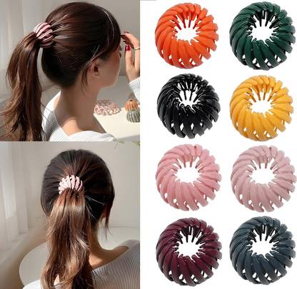 Kardiff Style Bird Nest Hair Clips Plastic Ponytail Holder Bun Clip Bun Maker Bun Stick