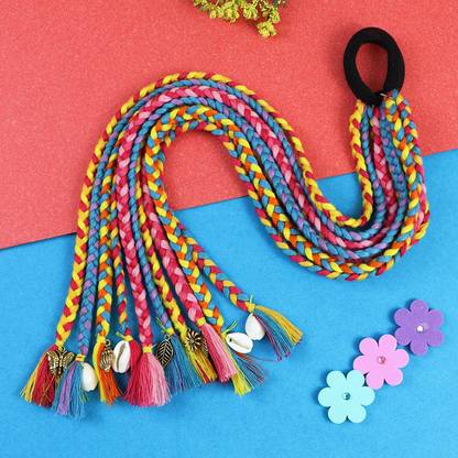 Asthetika Kids Boho Style Braided Hair Tie Rubber Band