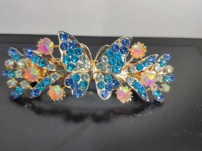 KAARDIFF Blue butterfly hair clip Barrette Hair Clips for Women Stylish Late Hair Clip