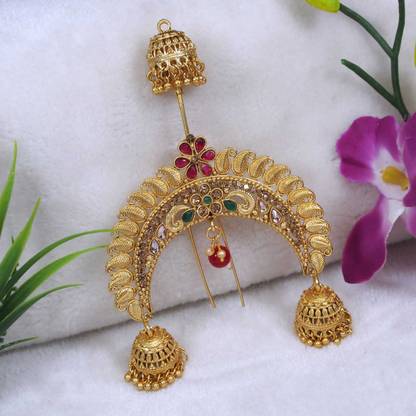 sharneshwar Hair Brooch | Juda Pin | Bridal Hair Accessories for wedding Bun Clip