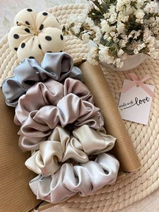 Stop Shop 20 Pcs Silk Hair Scrunchies Hair Ties Fashion Hair Bands Hair Rubber Band