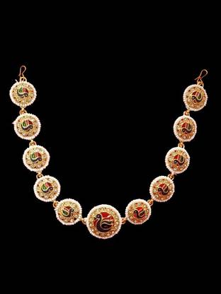 SUBH IMPEX Traditional Rajasthani Matha Patti / Sheeshful Hair Chain