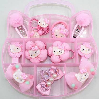 SYGA Children Girl Gift Cat Shaped Box Set Hairpin Accessories (Five Petal) Hair Clip