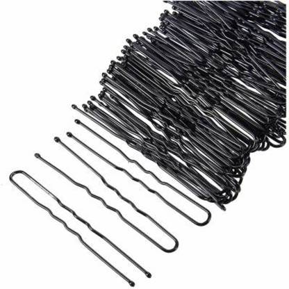 PSYCHFLORE Juda Bobby Hairpins Hair Pin (Black) Hair Pin (Black) -Set of 100 Pcs (7 cm) Hair Pin