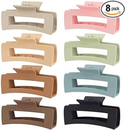 SUKAINA TRENDS 8 Strong Hold Matte Finish Claw Hair Accessories Hair Claw