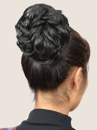 PrimeBerie Messy Hair Bun Synthetic Artificial Juda For Women And Girls, 35 Gram Bun