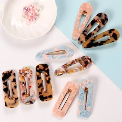 Iskrra 3pcs Marble Hair Clips Set Hair Clip