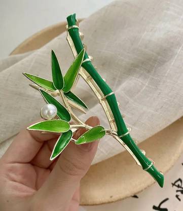 AshandRoh green dali Stylish Nonslip Hair Accessories For women pack of 1 Hair Clip