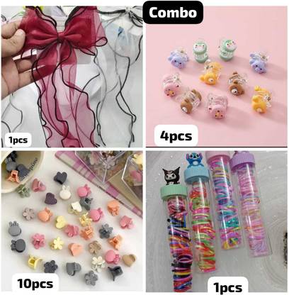 KVY COLLECTION Baby girl hair accessories hair clips claw clips hair bowcute bottle Hair Accessory Set
