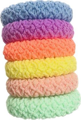 teiss COSMO Cotton Stretch Hair Ties /rubber band (Multicolor) 12 piece Hair Band
