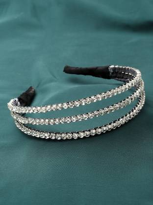 Vogue Hair Accessories Fancy Party Trendy Tripple Layer Sone Hair Band