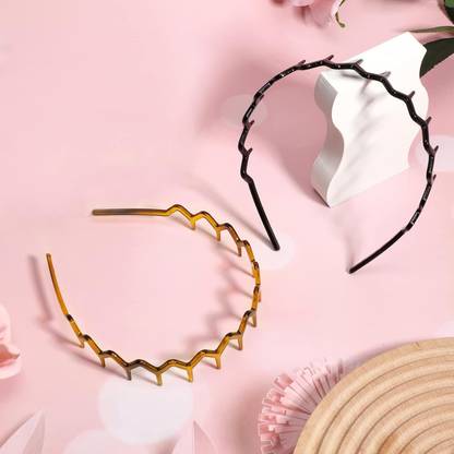 MYYNTI Zigzag Headband Plastic Shark Tooth Hair Comb Hairband Zig Zag Headband Hair Band
