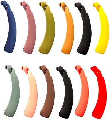 Rubela Banana Clips For Women stylish Medium Size Acrylic Clutchers Banana Clip