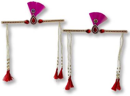 HMS HALDI MEHENDI SHAADI Mundavalya Mandodi Basing Maharashtrian Bride Groom Wedding Head Band