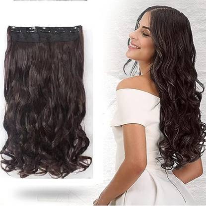 VIVIAN Beautiful Looks Premium Quality Wavy 5 Clip In Hair Extension Hair Clip