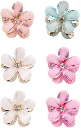 Rubela 6 pcs Korean Style Hair Clip Mini Clutcher Hair Accessories For Women And Girls Hair Clip