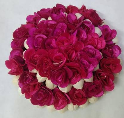 RUCHI Beautiful Artificial Hair Flower South Indian Gajara Bun Making Bun