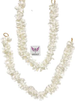 डीगलो Real Looking Mogra Flower Gajra Hair Accessory Set