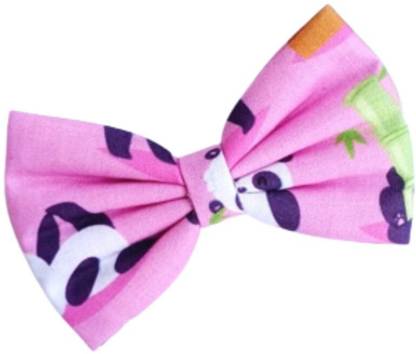 LuvSaa Essentials panda Fabric Bow Back Pin