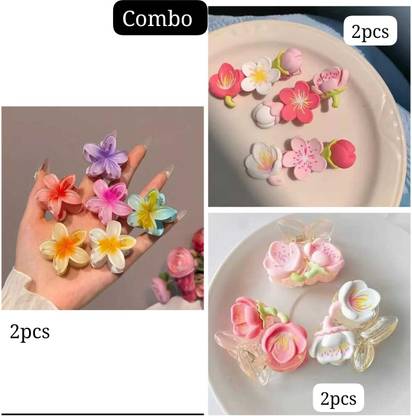KVY COLLECTION Hair accessories for women & girls hair clips flower hair claw clips combo Hair Claw