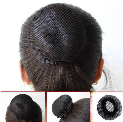 NANDANA COLLECTIONS Pack of 3 Premium Quality Juda Net Hair Bun Cover Juda Net for Women and Girls Bun