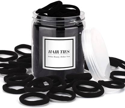 Iskrra Soft Elastic Rubber Bands Ponytail – 50 Pcs Rubber Band