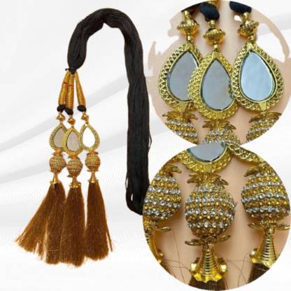 PRAAJKA Shahi Paranda/Parandi Traditional Hair Accessory Braid Hair Extension Braid Extension
