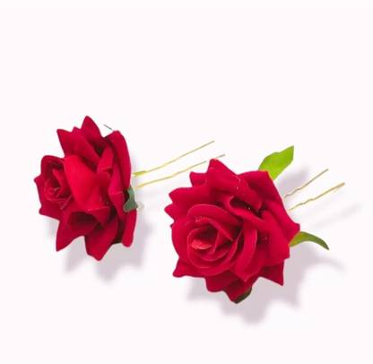 Fascinating Red rose hairpin007 Hair Pin