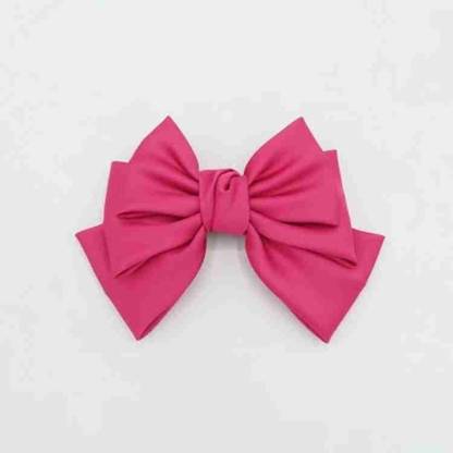 RimR Triple Layer Hair Bow Pink Back Pin