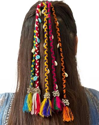 Radhvini Collections Rubber Band Hair Accessory for Style and Rainbow Braids Extensions Hair Color Hair Accessory Set  (Multicolor)