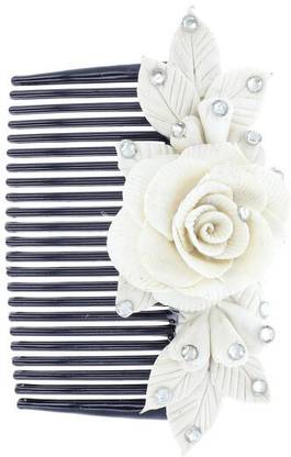 YOU & YOURS HAIR COMB PIN – HANDMADE FLOWER ACCESSORY Back Pin