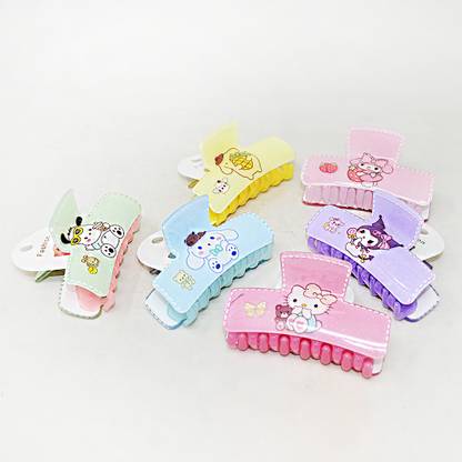 adbeni Double Sheet Clutcher Hello Kitty , Random Color 1pc Hair Clip