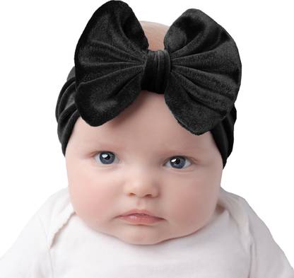 SYGA 1 Piece Velvet Bow Shape Baby Head Band Hair Band