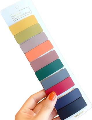 Vivalace Women multicolor tik tak hair clip (Pack of 10) Tic Tac Clip Hair Clip