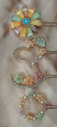 Sonpal Rhinestone Decorative Bobby Pins, Metal Gold Hair Accessories Hair Pins Hair Clip
