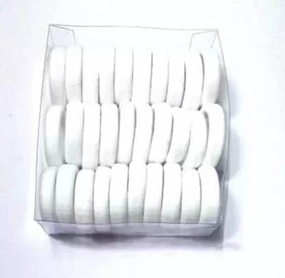 GARV 30Pcs White Soft Ponytail Rubber Bands Rubber Band