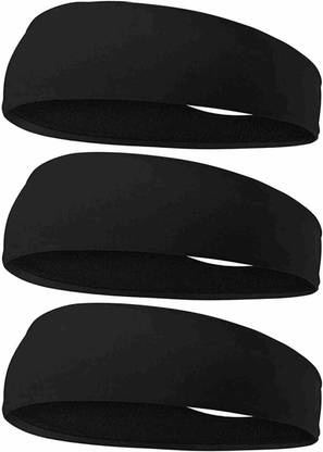 plutoprom Running Headband - Workout Headband for Women and Men Head Band (Black) Head Band