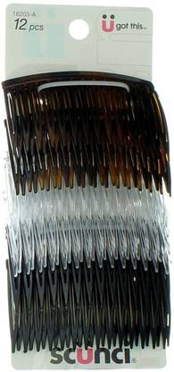 Scunci Effortless Beauty Side Hair Combs, hair combo