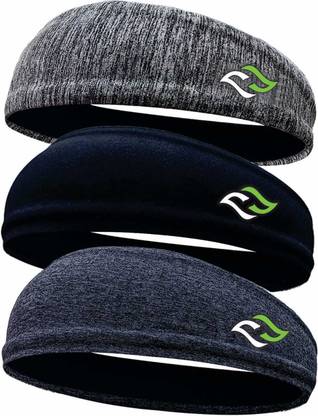 STEFFER Gym Headband for Men and Women Sports Headband for Workout & Running Pack of 3 Head Band