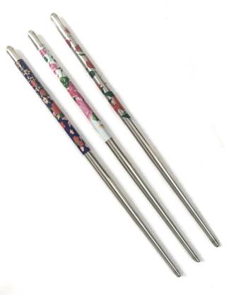 Triply9 MEATL MULTICOLOUR BUN STICK (19 cm) (pack of 3) Bun Stick