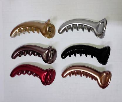 Clucters Women multicolored hair clip Banana Clip