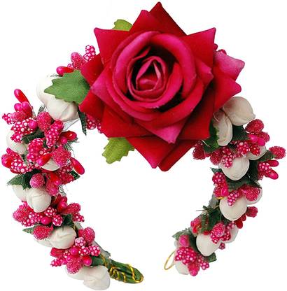 New Jmd Crafts Occasionally wearing Tiara, Gajra, Bun For Girls/Women Bun